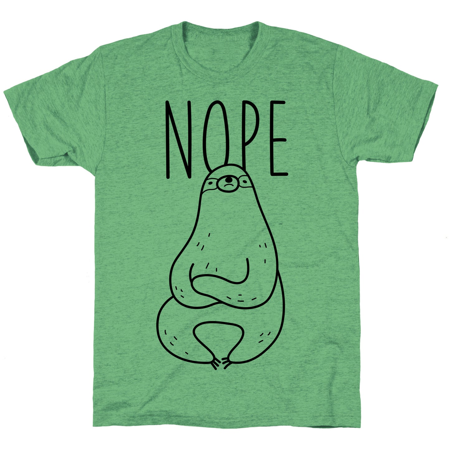 Nope Sloth Unisex Triblend Tee
