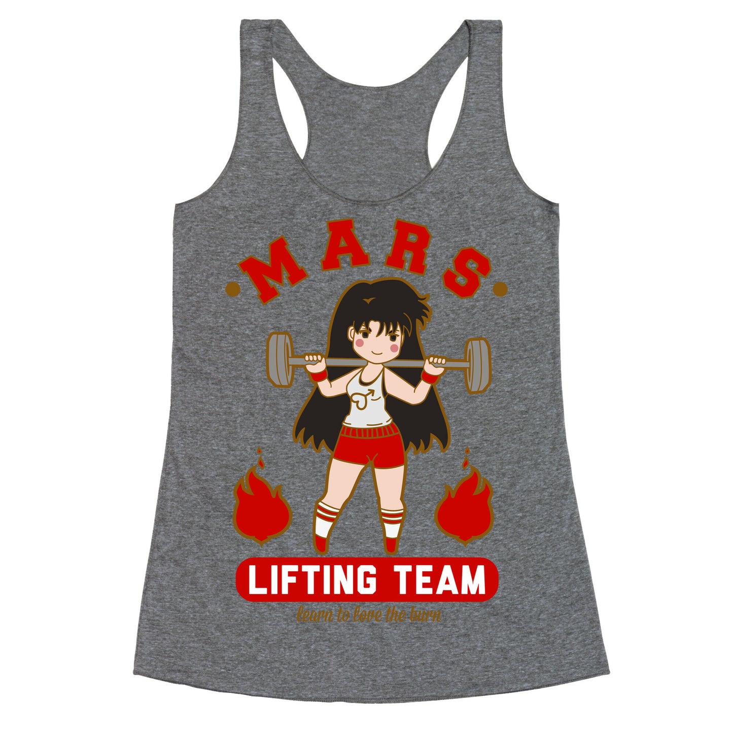 Mars Lifting Team Parody Racerback Tank