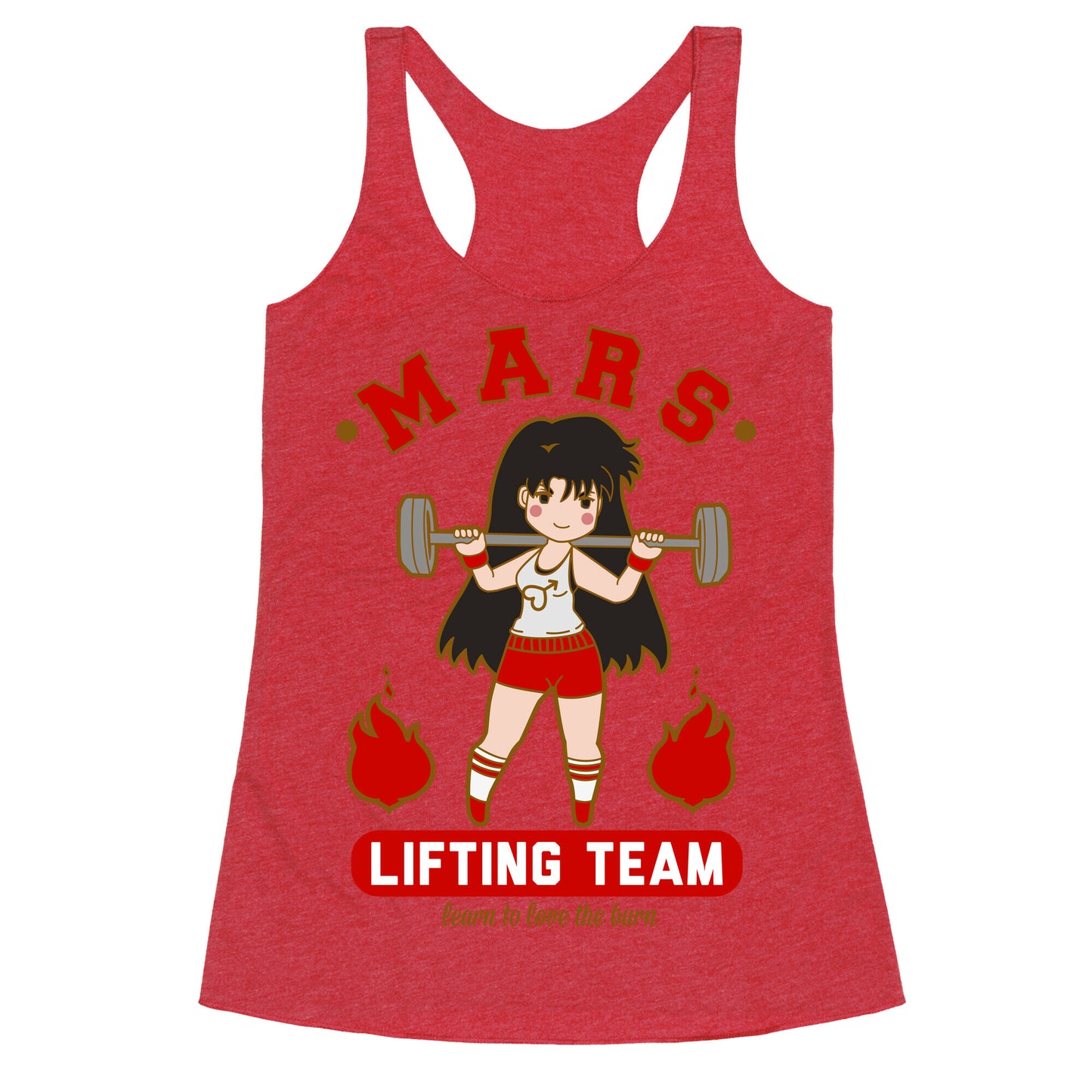 Mars Lifting Team Parody Racerback Tank