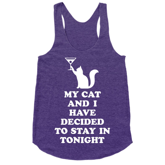 My Cat And I Racerback Tank