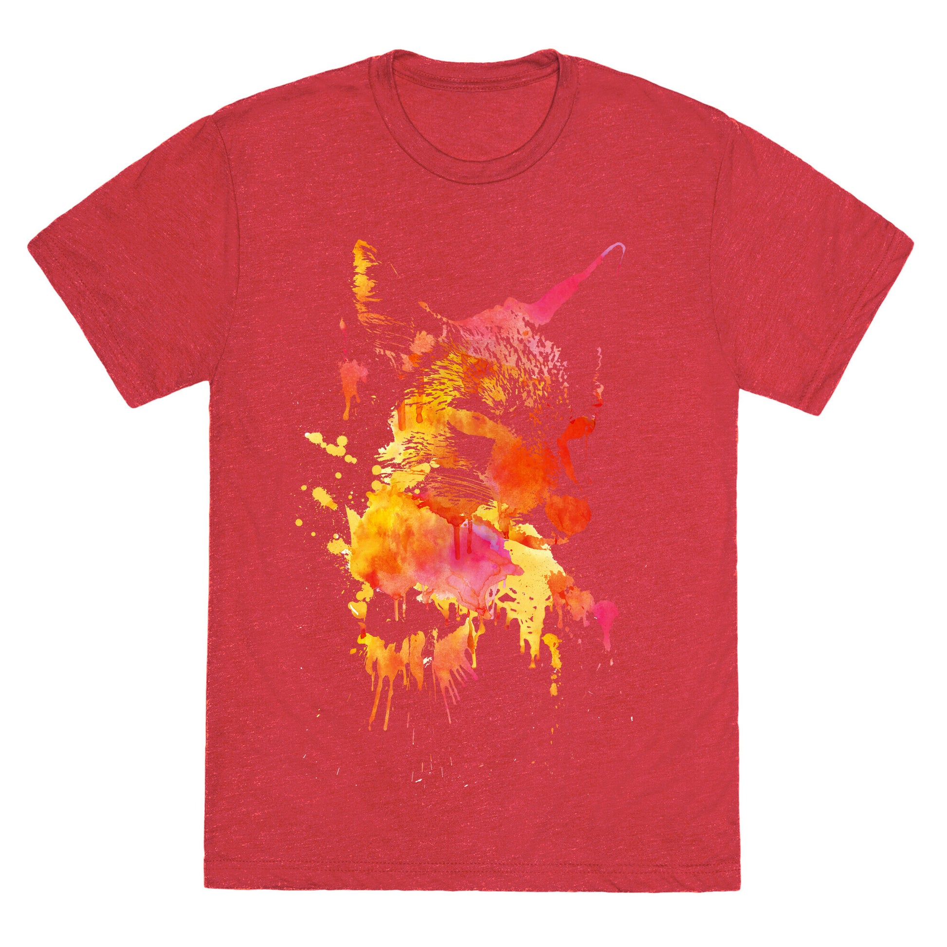 Watercolor Fox Unisex Triblend Tee