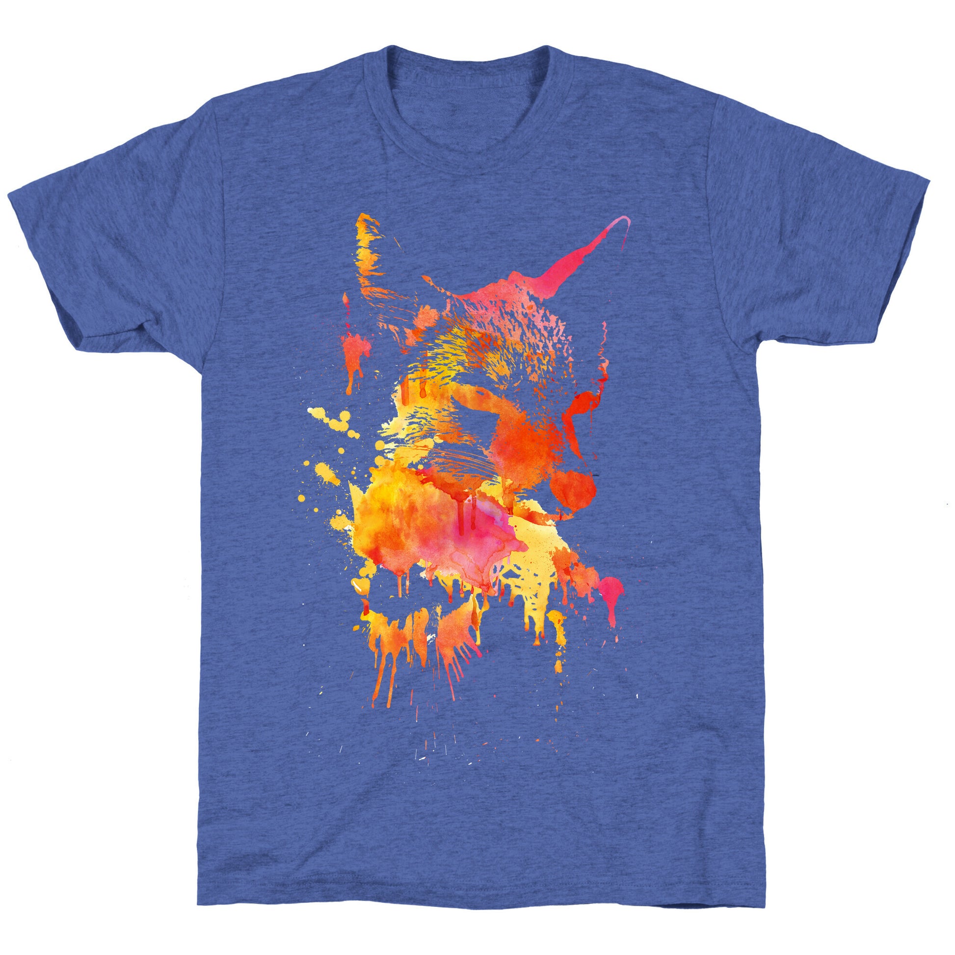 Watercolor Fox Unisex Triblend Tee