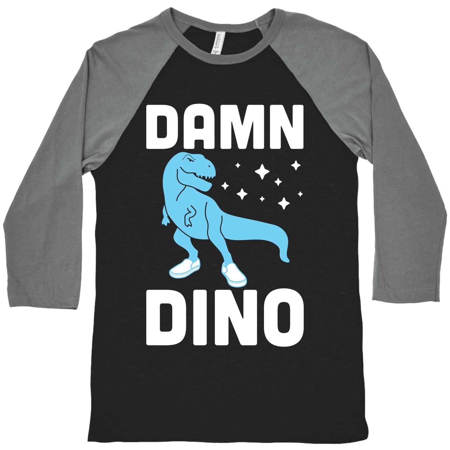 Damn Dino Baseball Tee