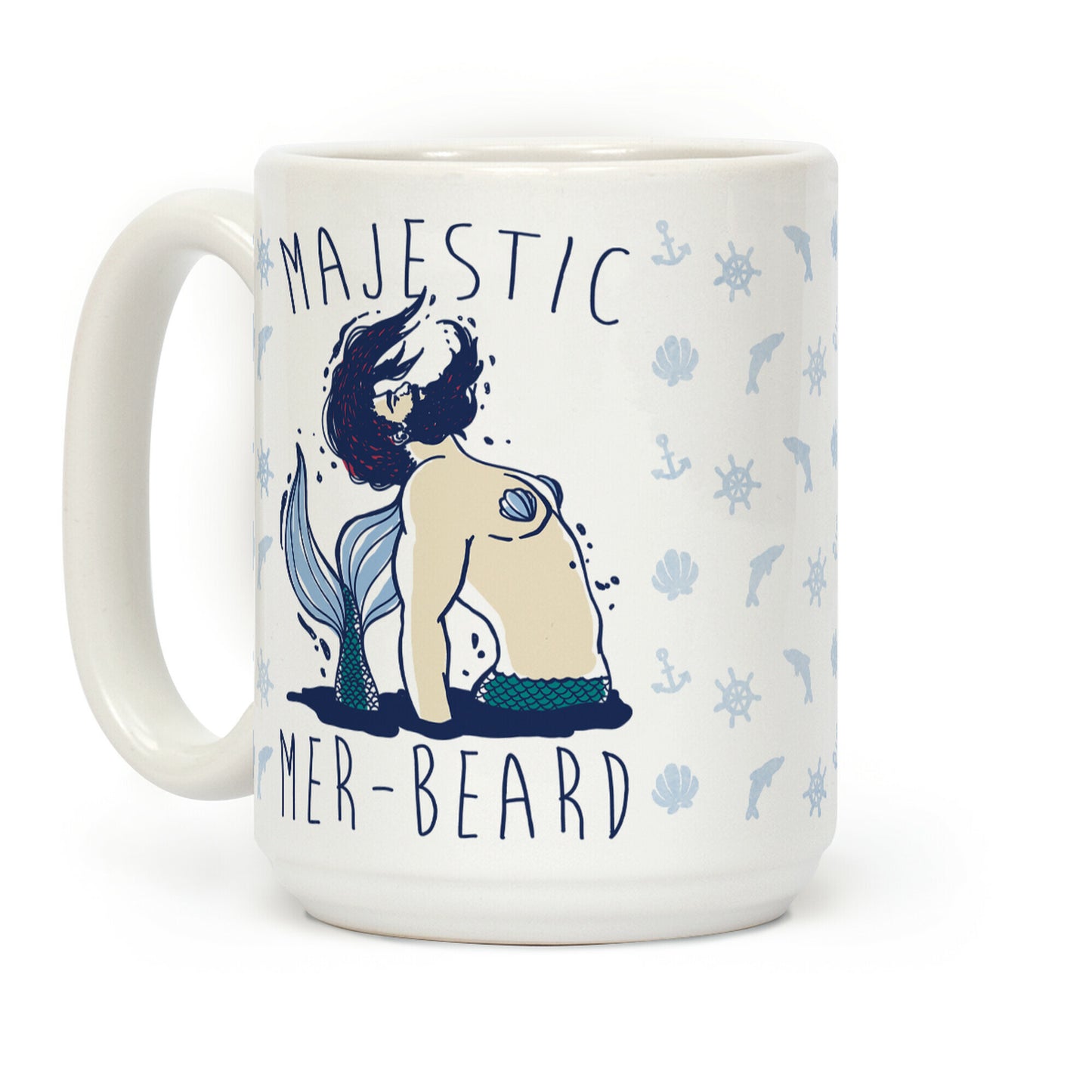 Majestic Mer-Beard Coffee Mug