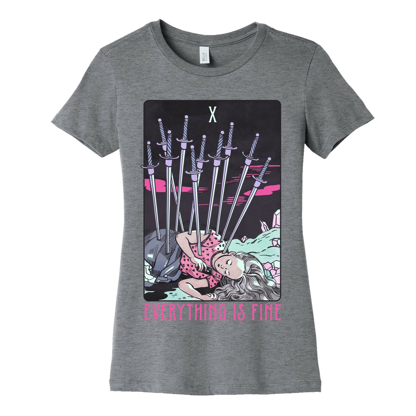 Ten Of Swords (Everything Is Fine) Women's Cotton Tee