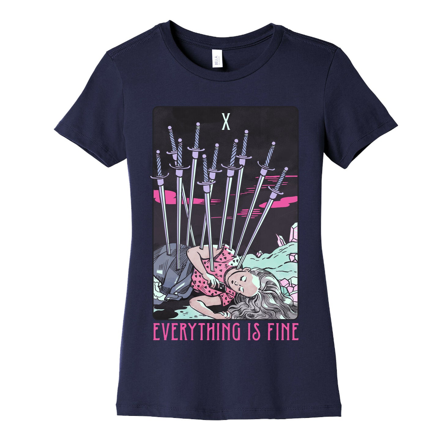 Ten Of Swords (Everything Is Fine) Women's Cotton Tee