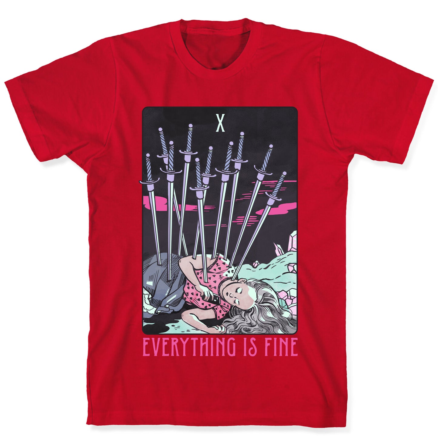 Ten Of Swords (Everything Is Fine) T-Shirt