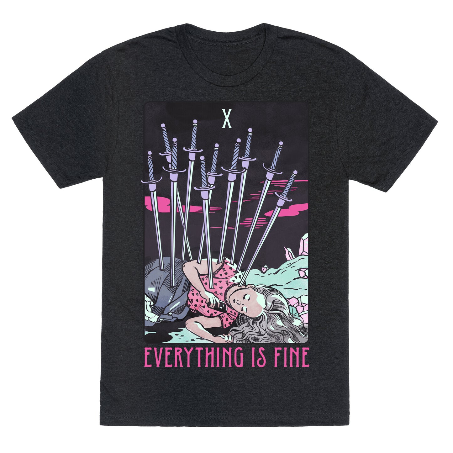 Ten Of Swords (Everything Is Fine) Unisex Triblend Tee