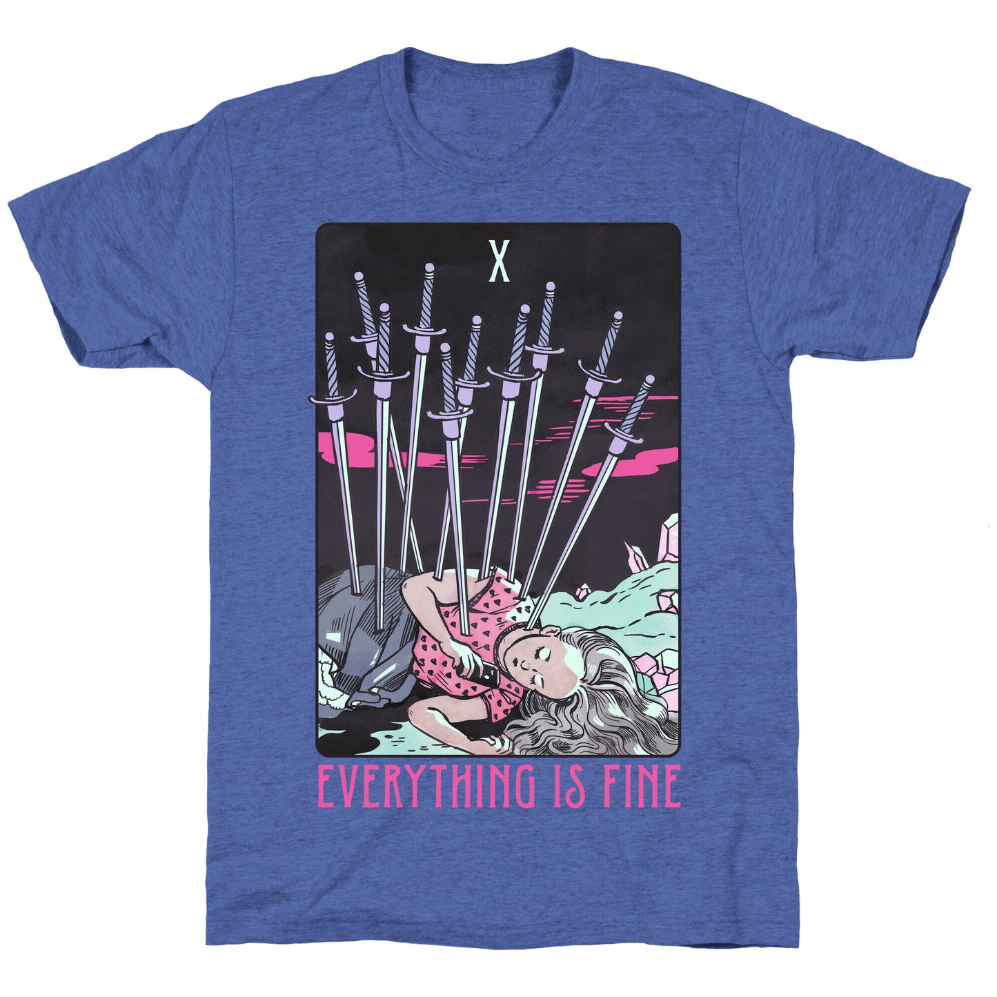 Ten Of Swords (Everything Is Fine) Unisex Triblend Tee