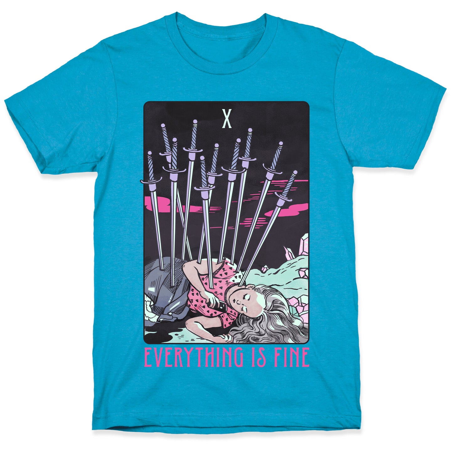 Ten Of Swords (Everything Is Fine) Unisex Triblend Tee