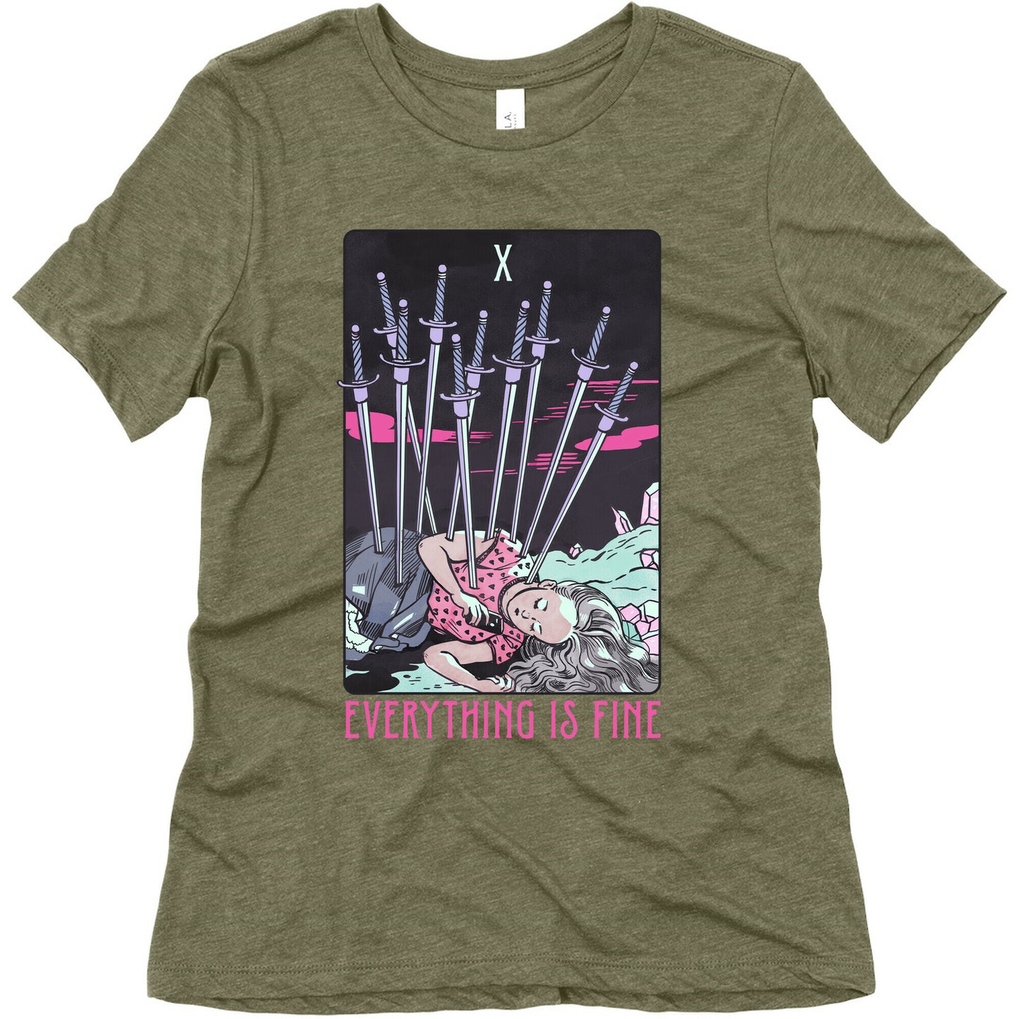Ten Of Swords (Everything Is Fine) Women's Triblend Tee