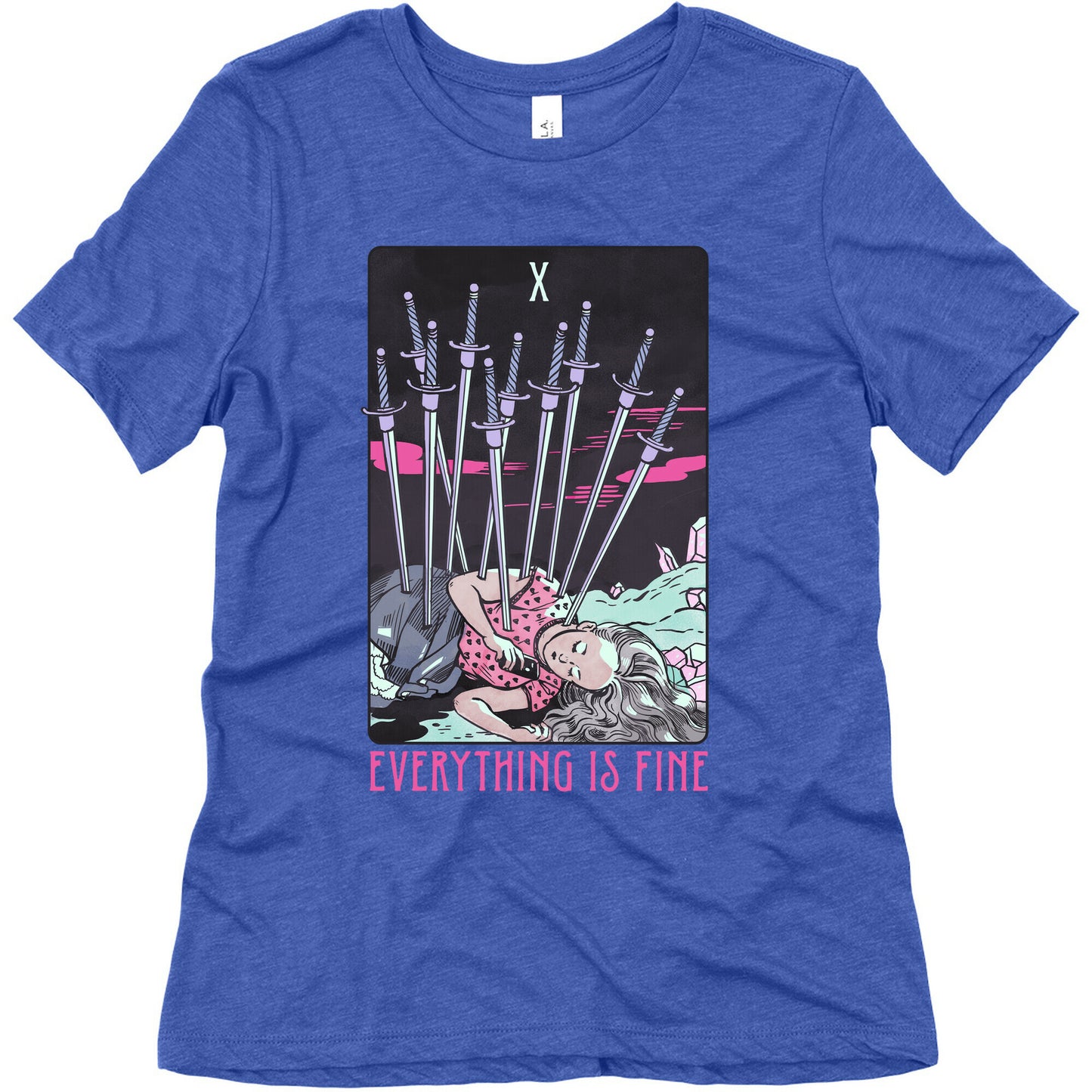 Ten Of Swords (Everything Is Fine) Women's Triblend Tee