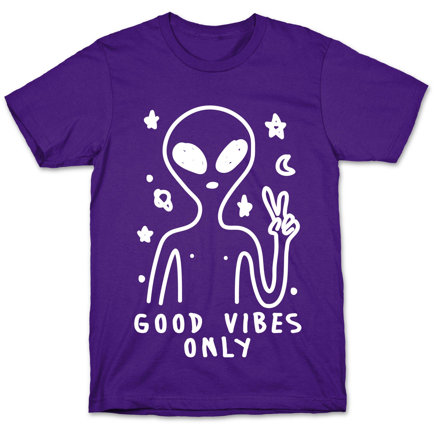 Good Vibes Only Alien T-Shirt
