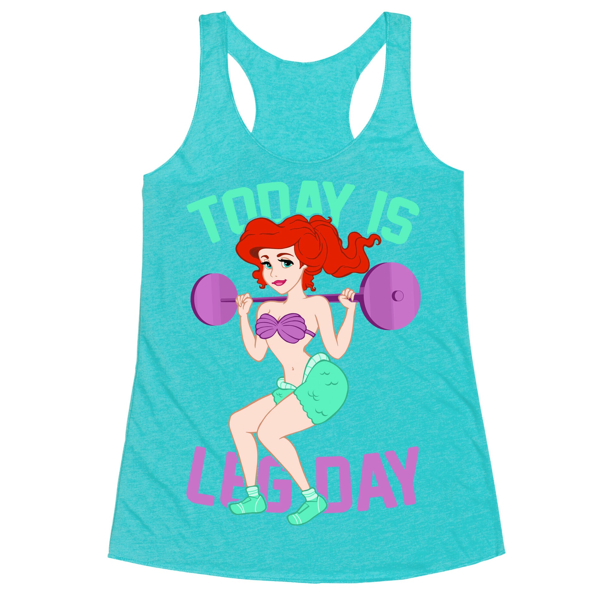 Today Is Leg Day Racerback Tank