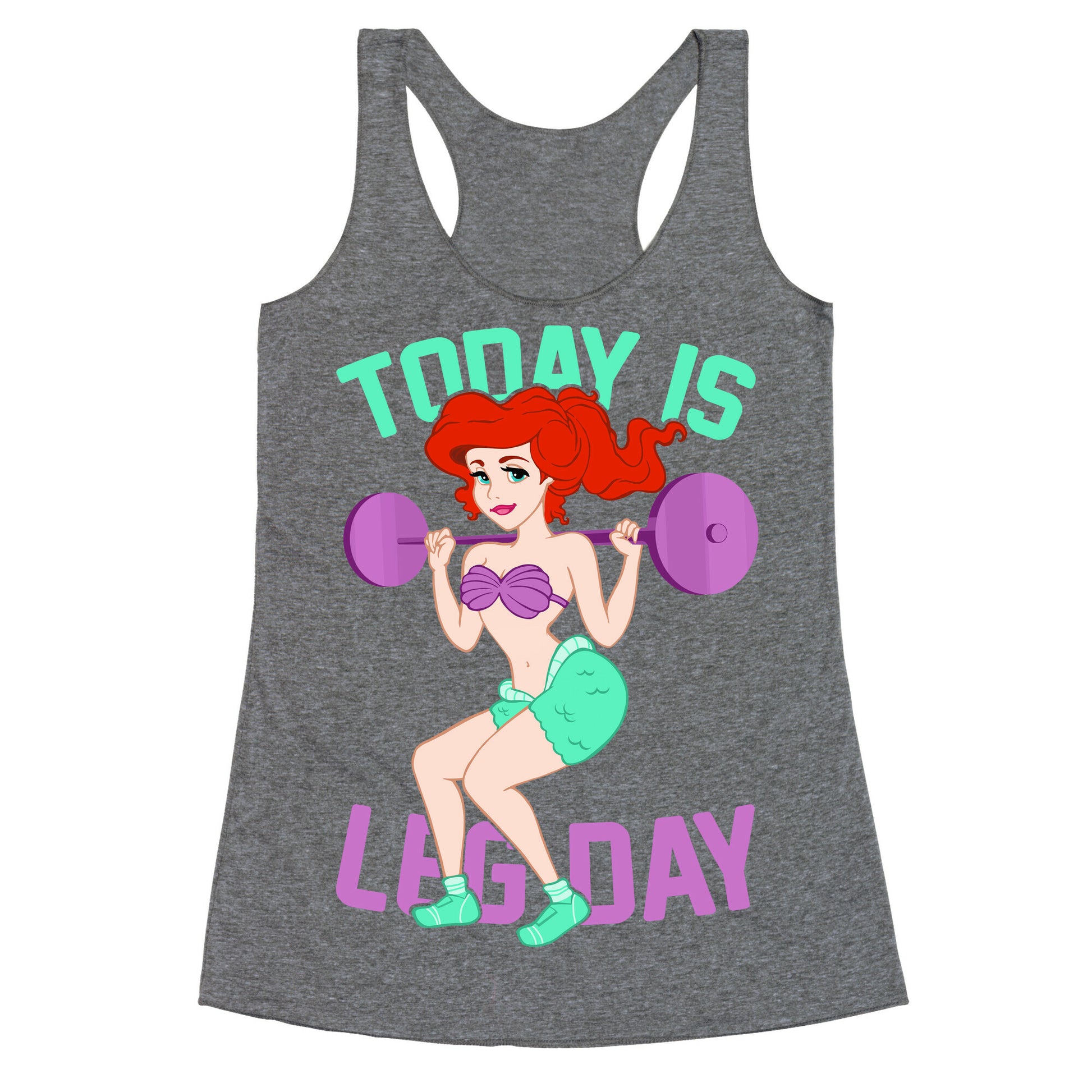 Today Is Leg Day Racerback Tank