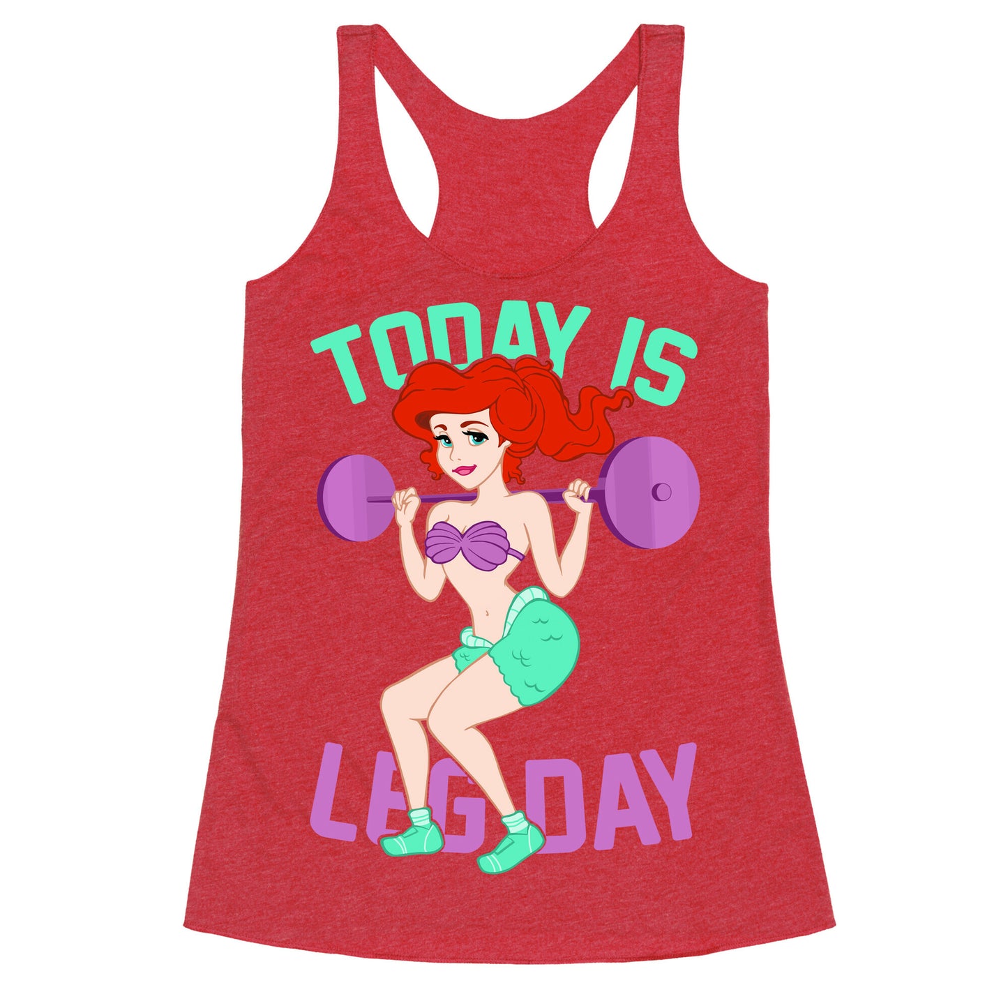 Today Is Leg Day Racerback Tank