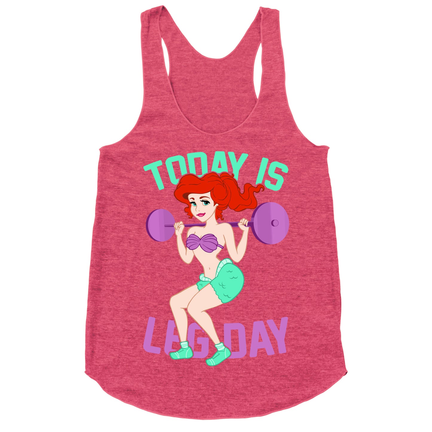 Today Is Leg Day Racerback Tank