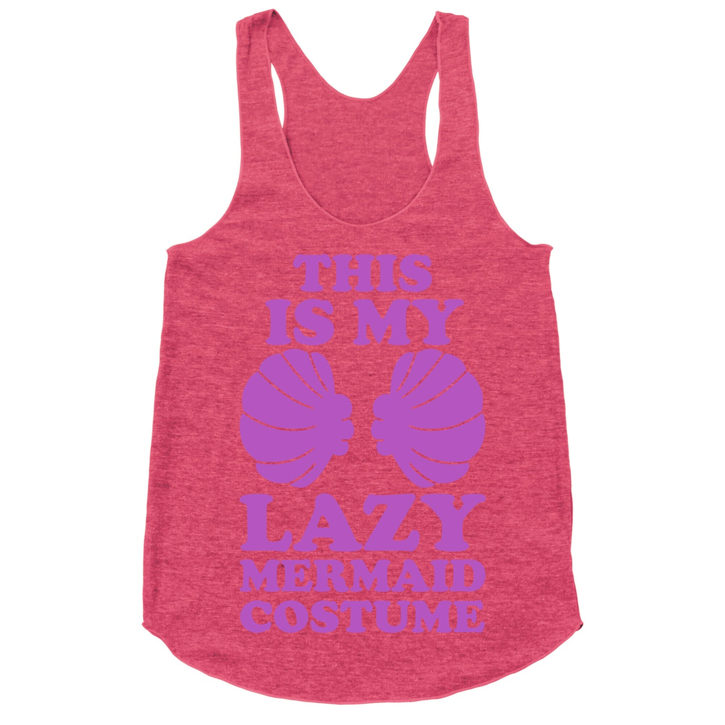 This Is My Lazy Mermaid Costume Racerback Tank