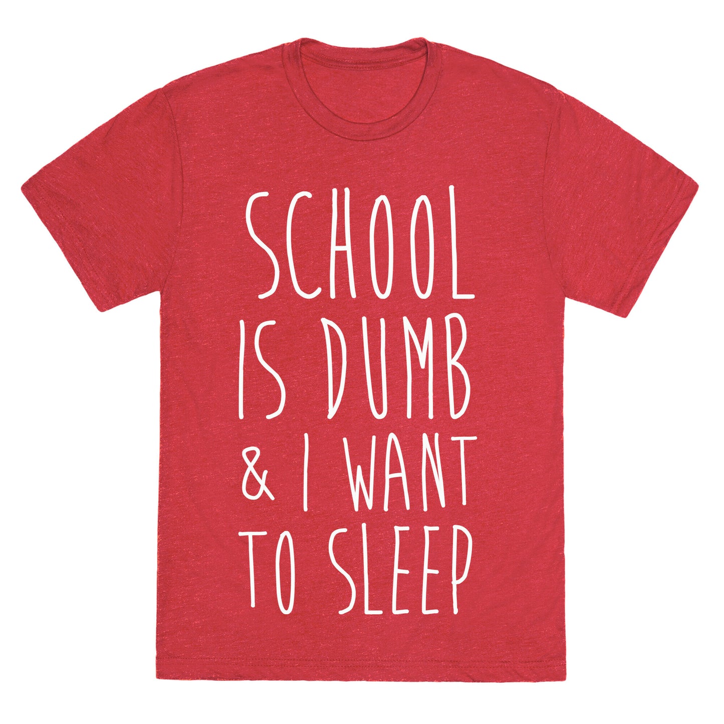 School is Dumb Unisex Triblend Tee