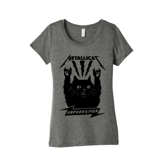 Metallicat Unfurrgiven Black Edition Women's Triblend Tee