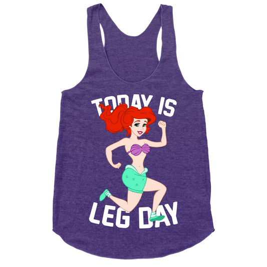 Today Is Leg Day Racerback Tank