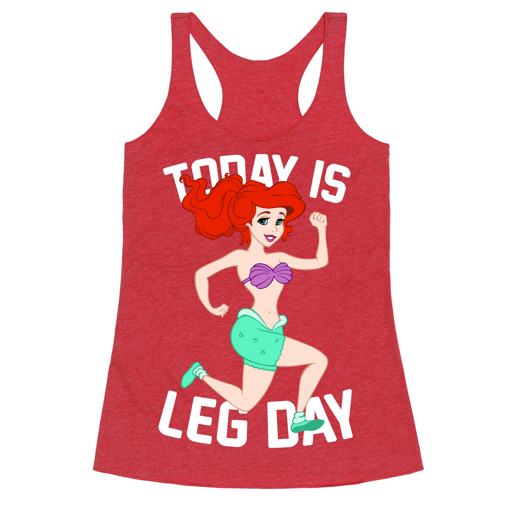 Today Is Leg Day Racerback Tank