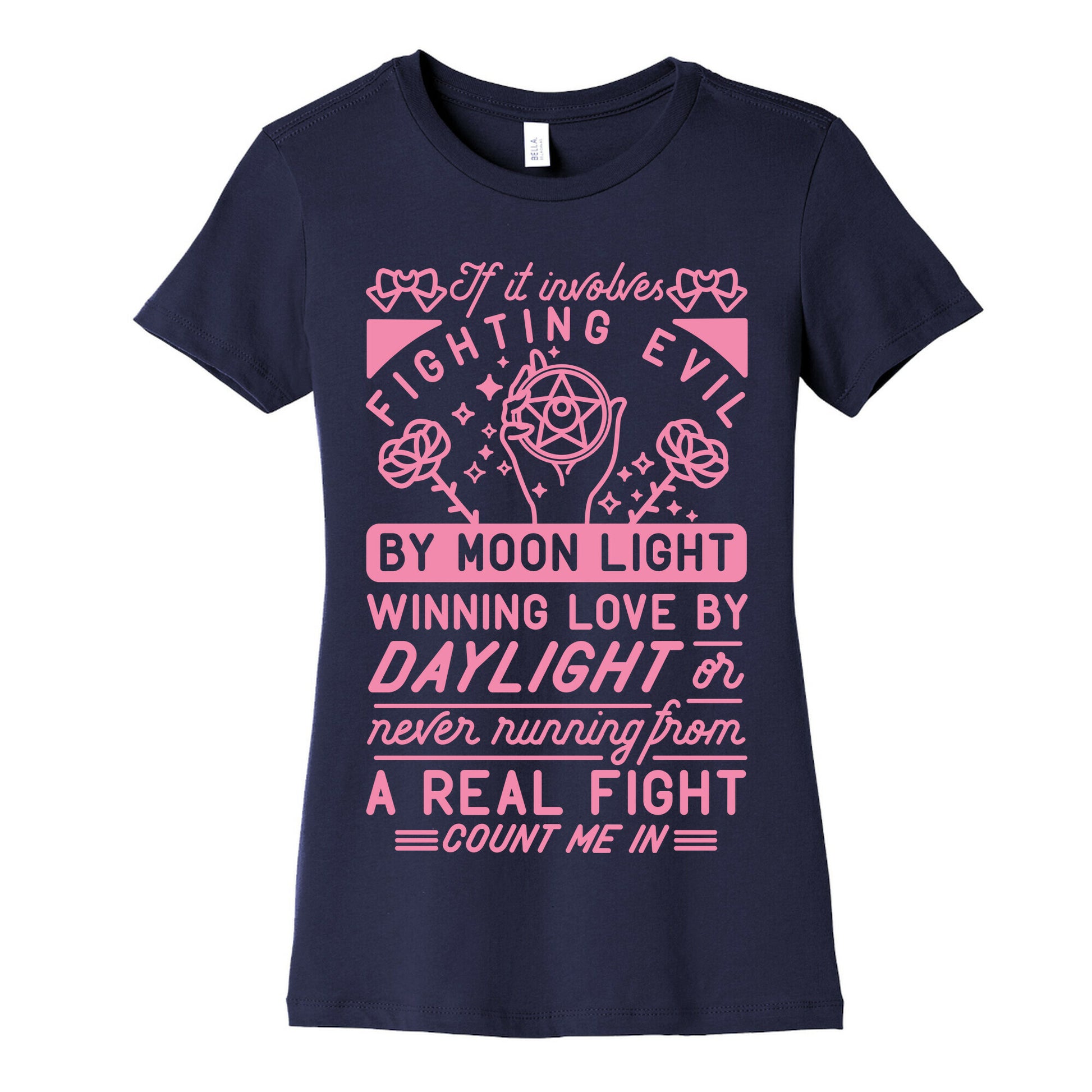 If It Involves Fighting Evil By Moon Light Women's Cotton Tee