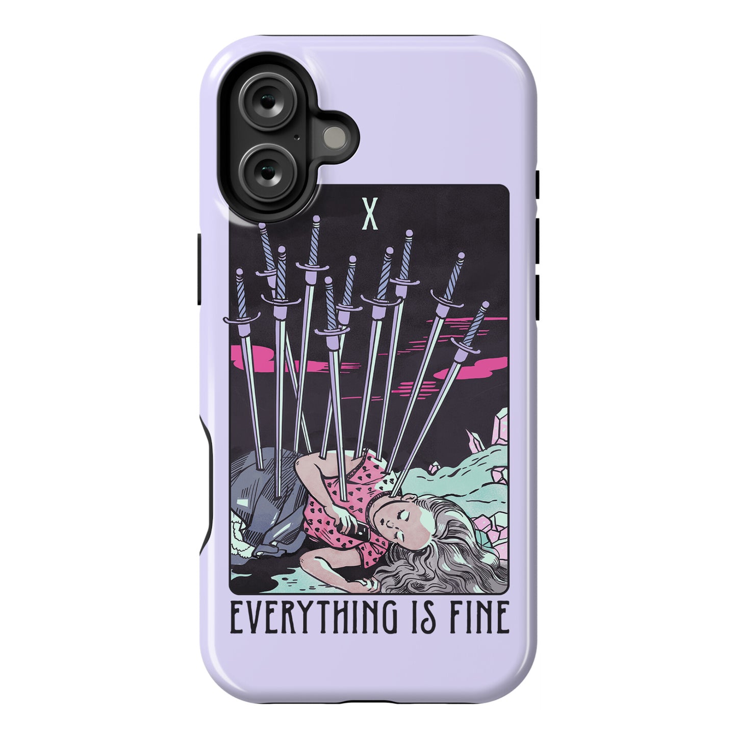 Ten Of Swords (Everything Is Fine) Phone Case