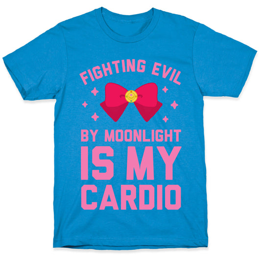 My Cardio is Fighting Evil by Moonlight T-Shirt