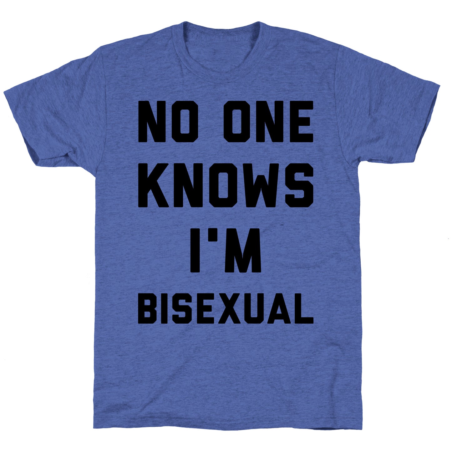 No One Knows I'm Bisexual Unisex Triblend Tee