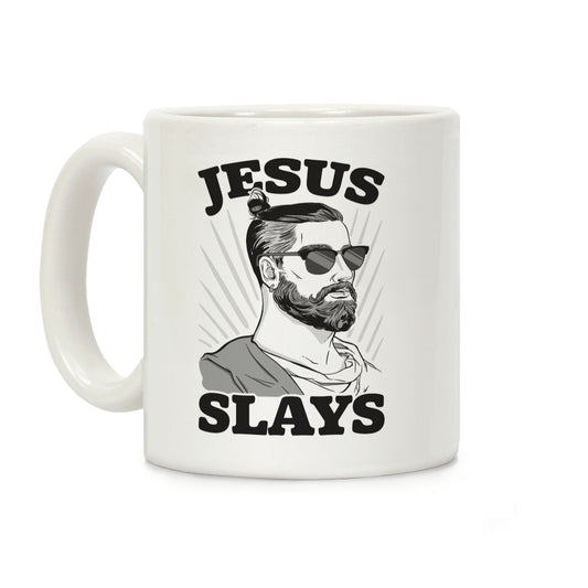 Jesus Slays Coffee Mug