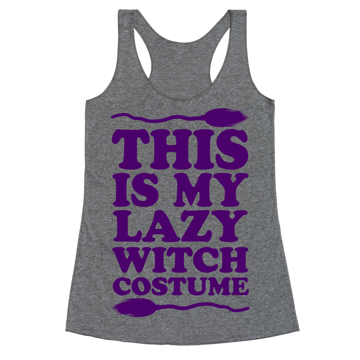 This Is My Lazy Witch Costume Racerback Tank
