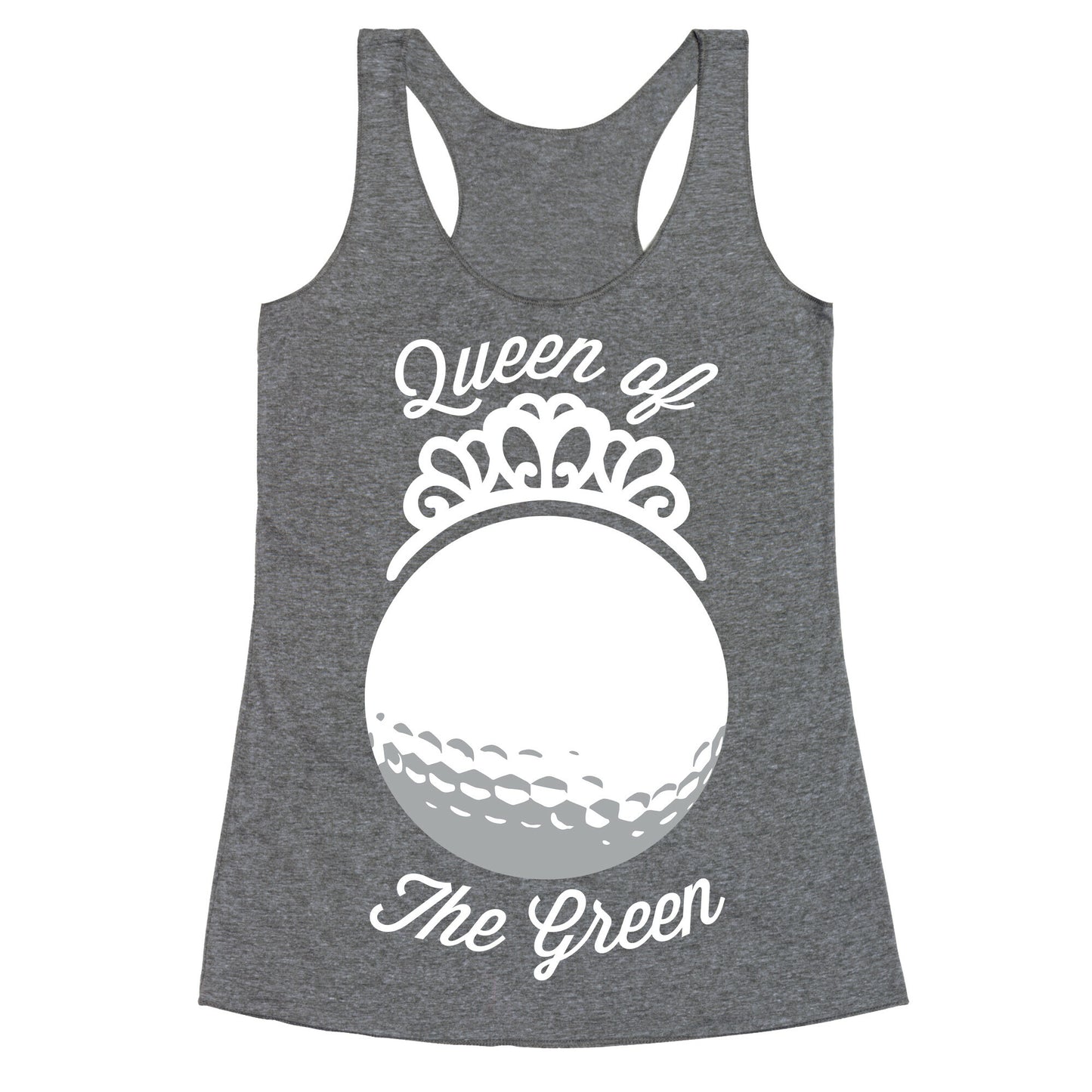 Queen Of The Green (Golf) Racerback Tank