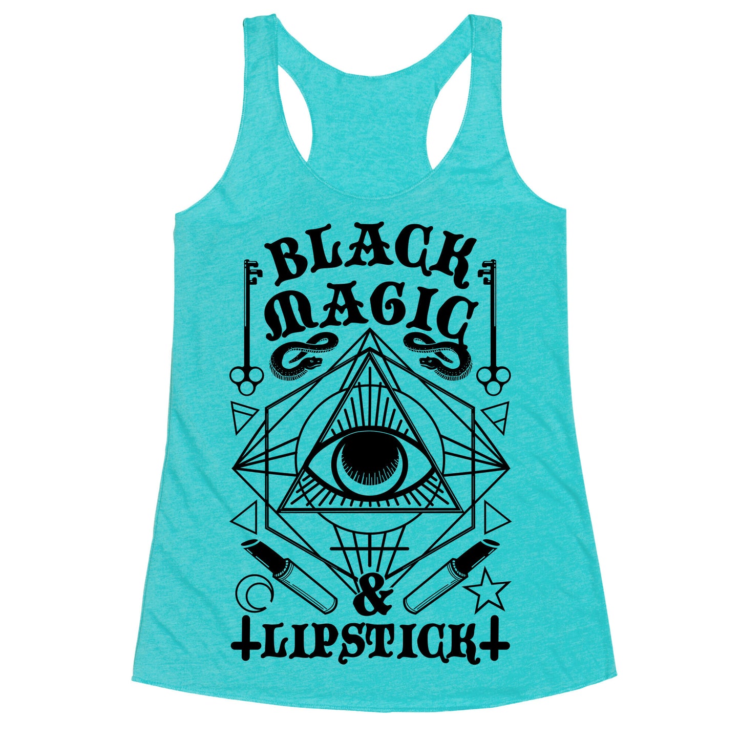 Black Magic & Lipstick Racerback Tank