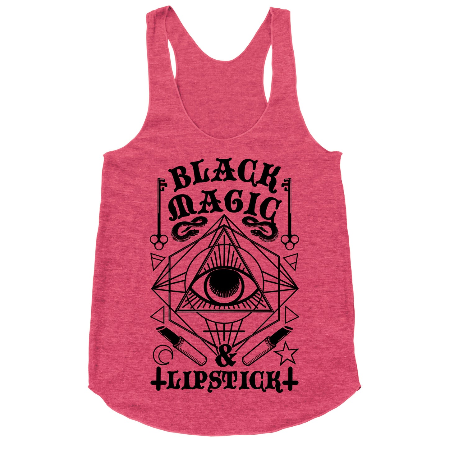 Black Magic & Lipstick Racerback Tank