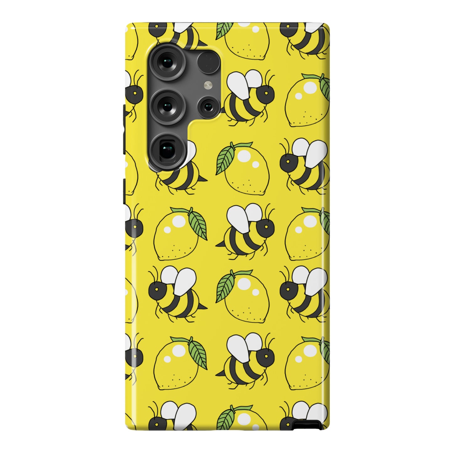 Lemon and Bee Phone Case