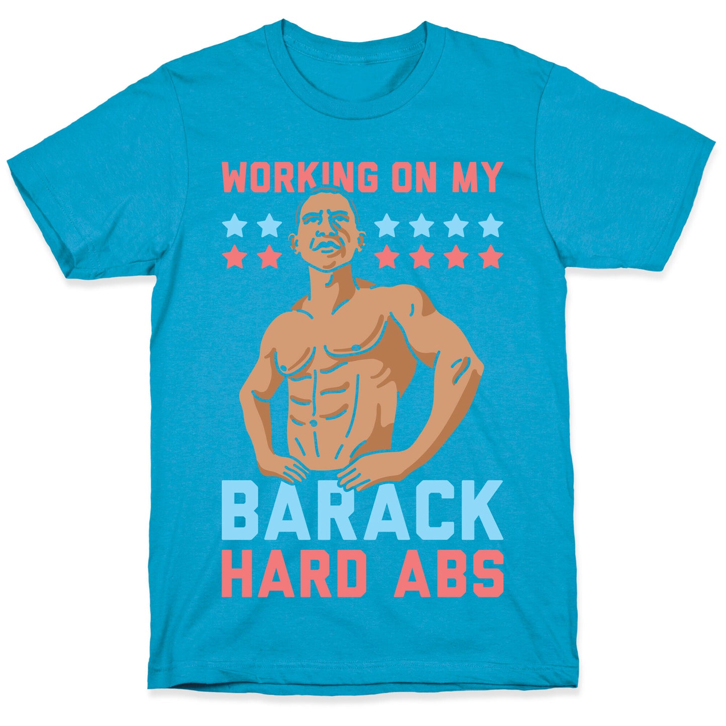 Working On My Barack Hard Abs Unisex Triblend Tee