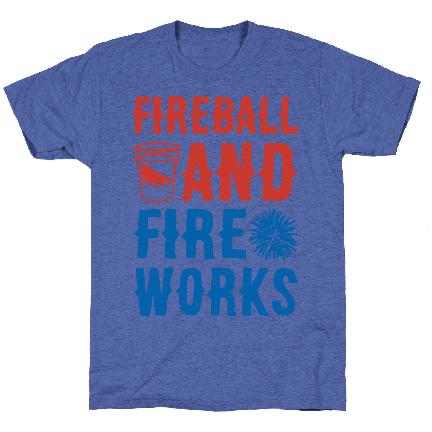 Fireball and Fire Works Unisex Triblend Tee