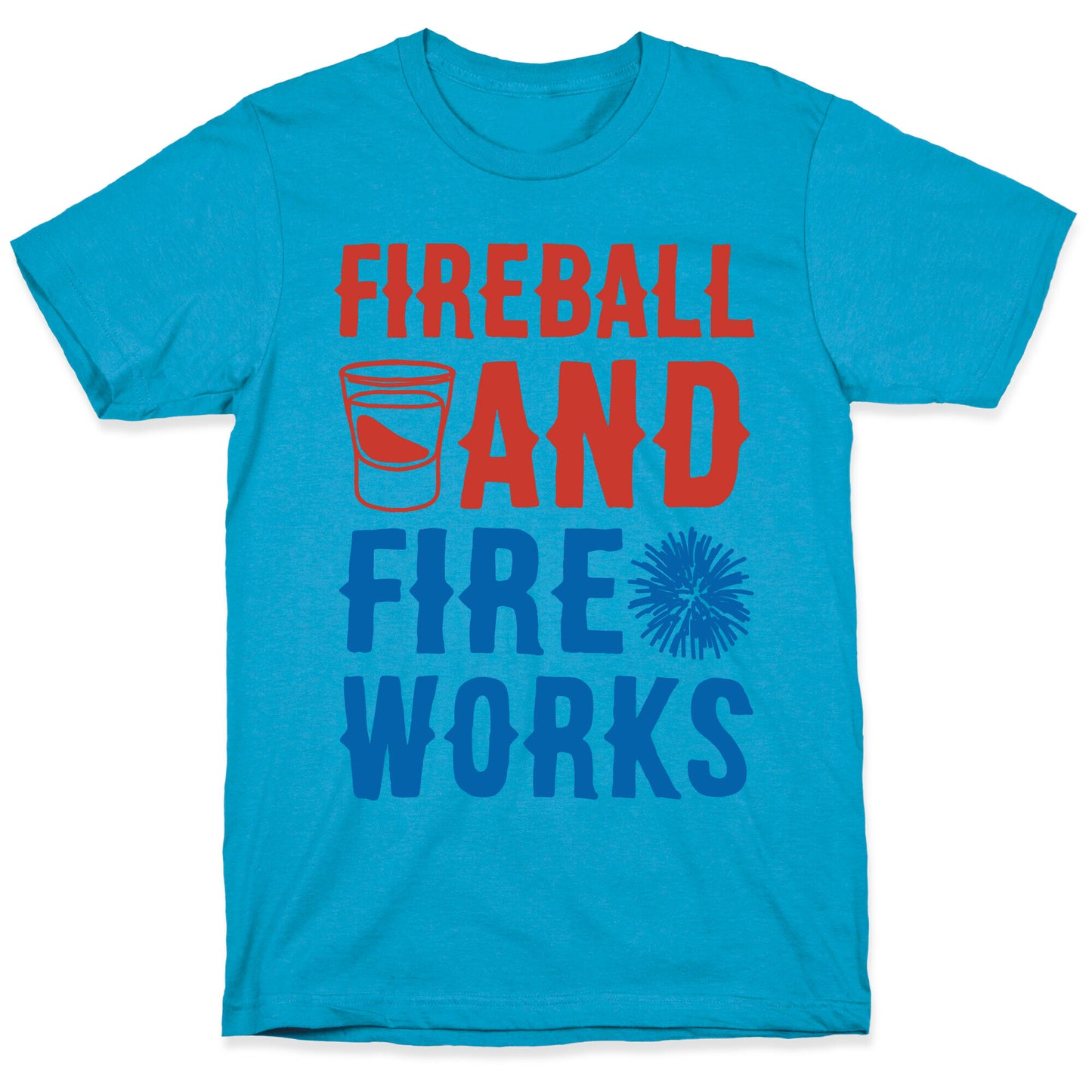 Fireball and Fire Works Unisex Triblend Tee