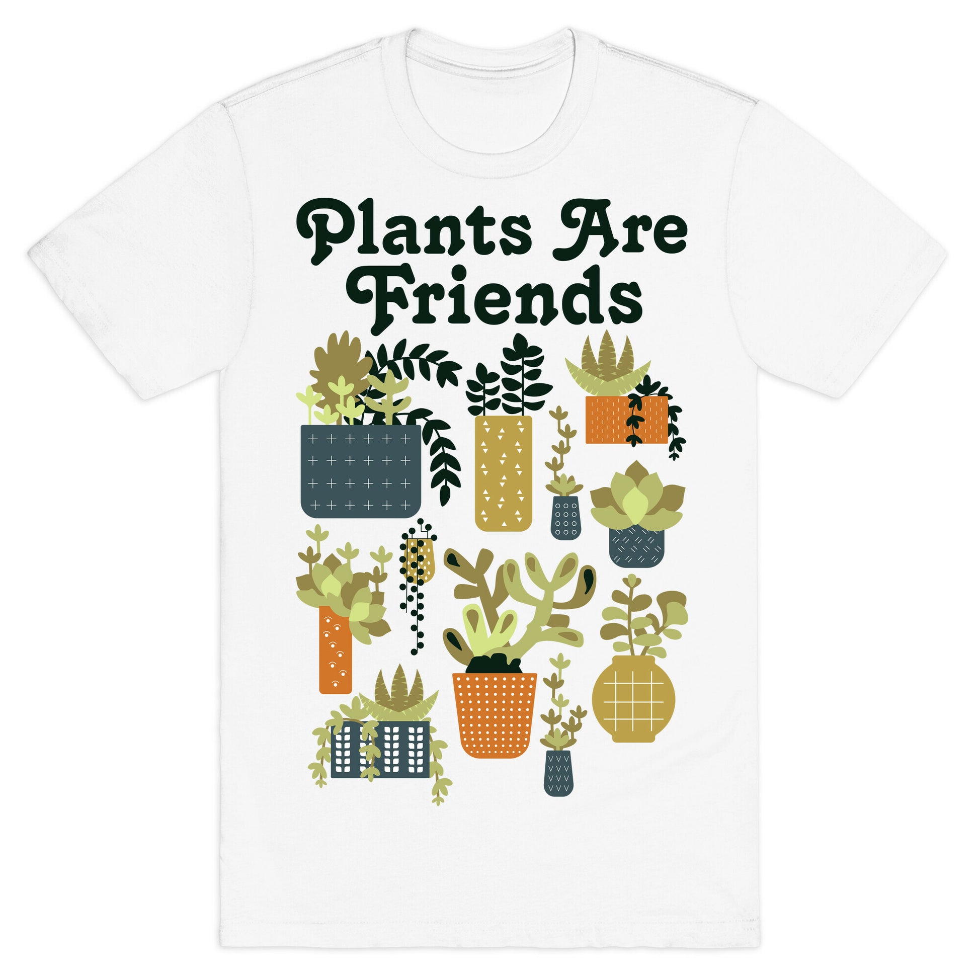 Plants Are Friends Retro T-Shirt
