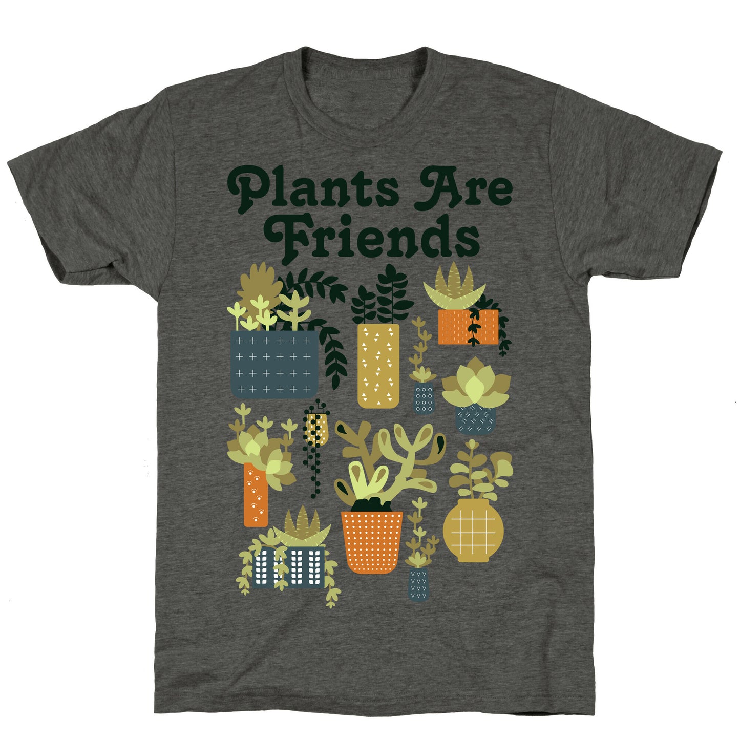Plants Are Friends Retro Unisex Triblend Tee