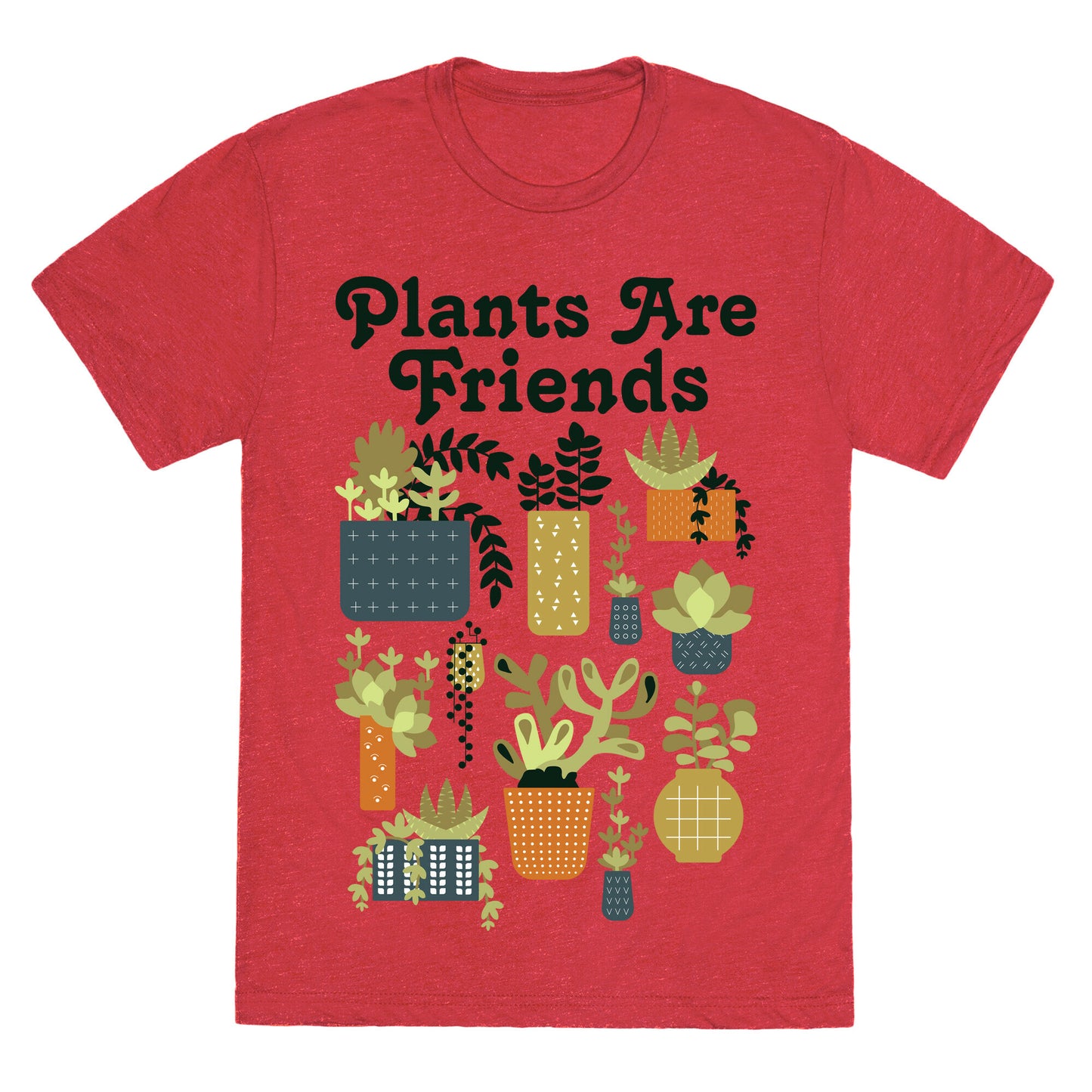 Plants Are Friends Retro Unisex Triblend Tee