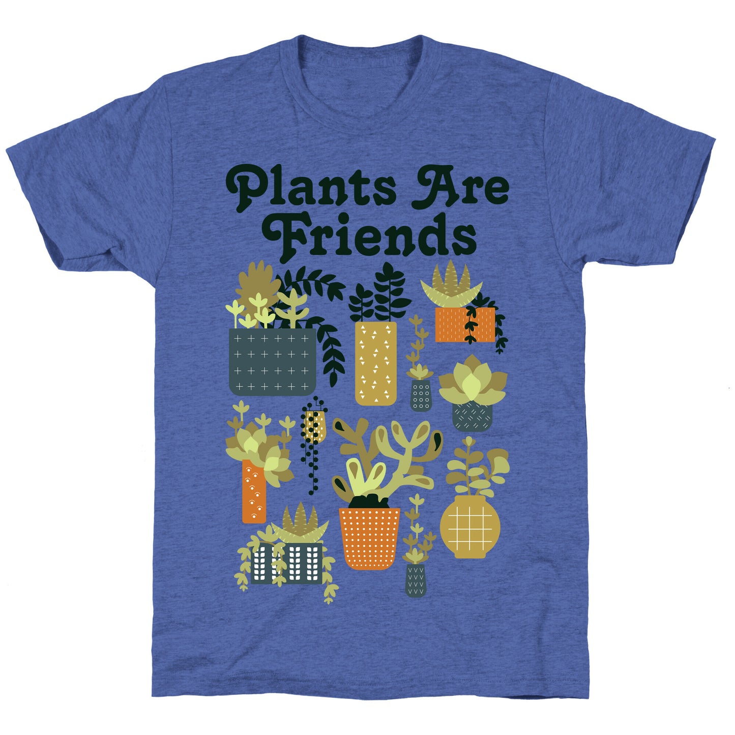 Plants Are Friends Retro Unisex Triblend Tee
