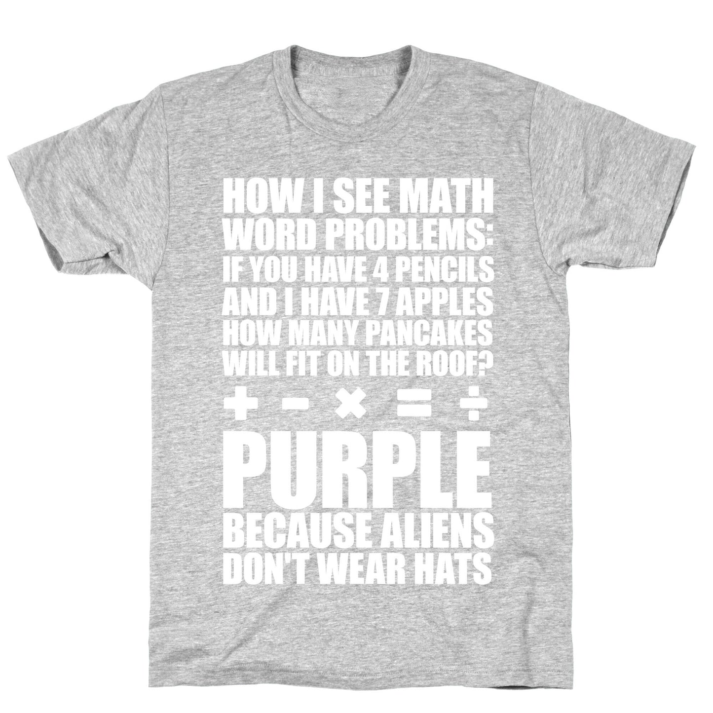 How I See Math Word Problems T-Shirt