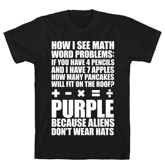 How I See Math Word Problems T-Shirt