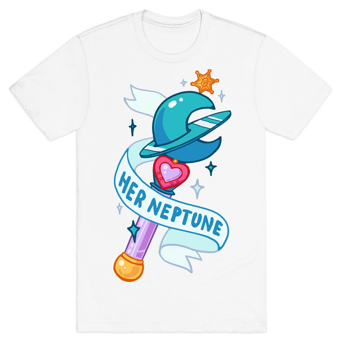 Her Neptune Pair 1 (White) T-Shirt