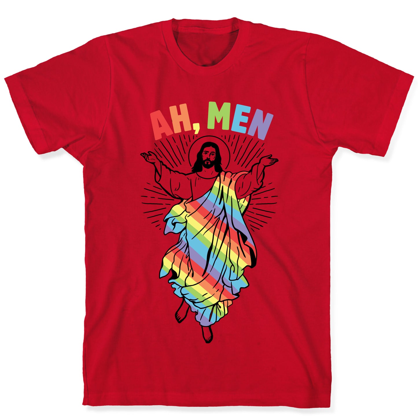 AH, Men Gay Jesus (CmYK) T-Shirt