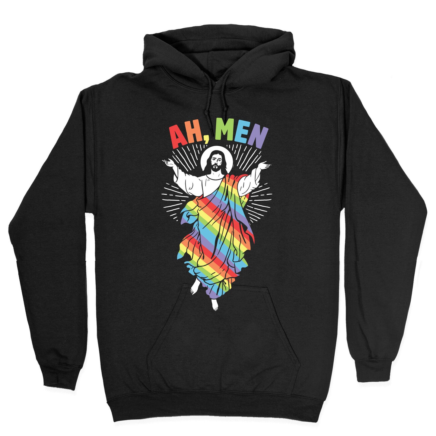 Ah, Men Gay jesus Hoodie