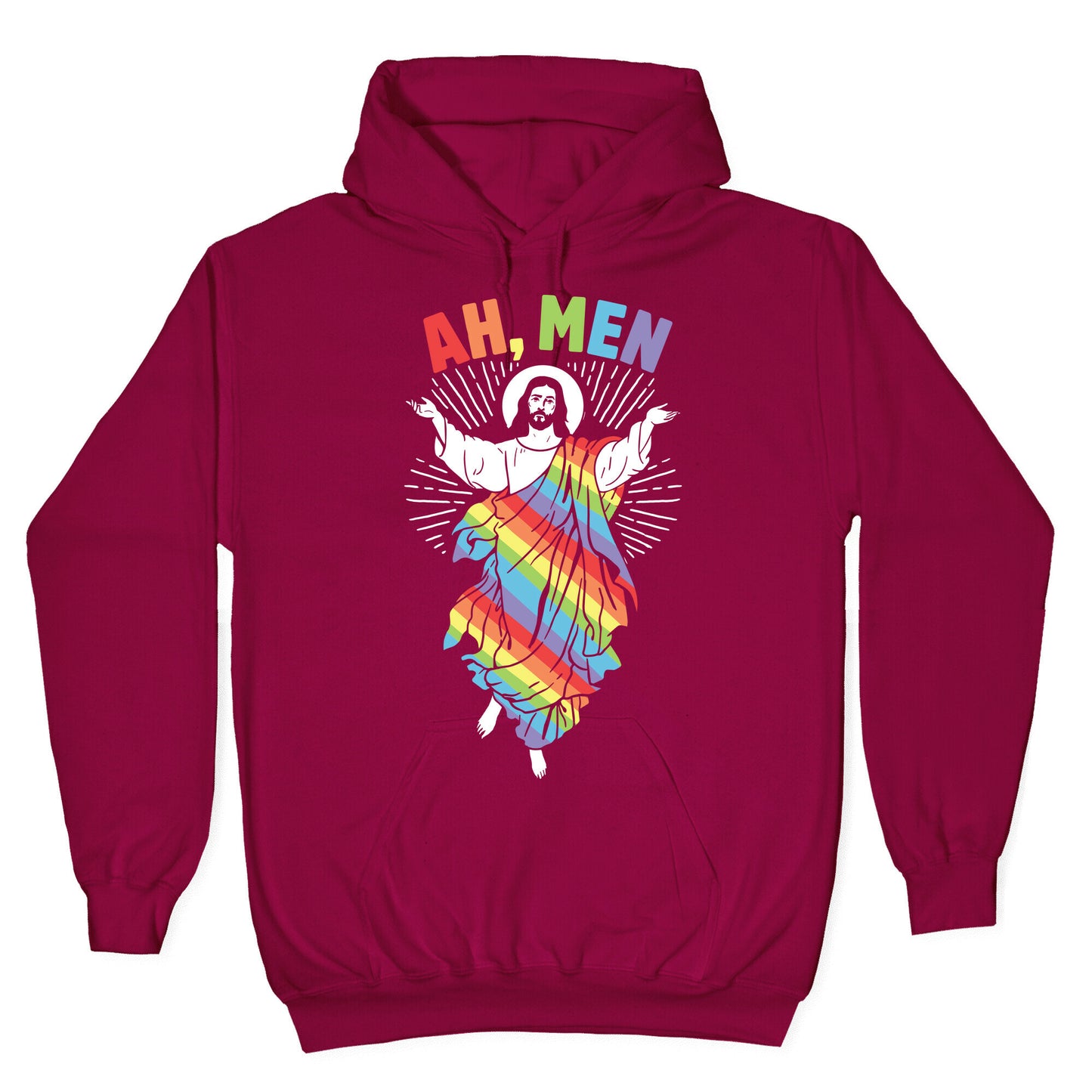 Ah, Men Gay jesus Hoodie