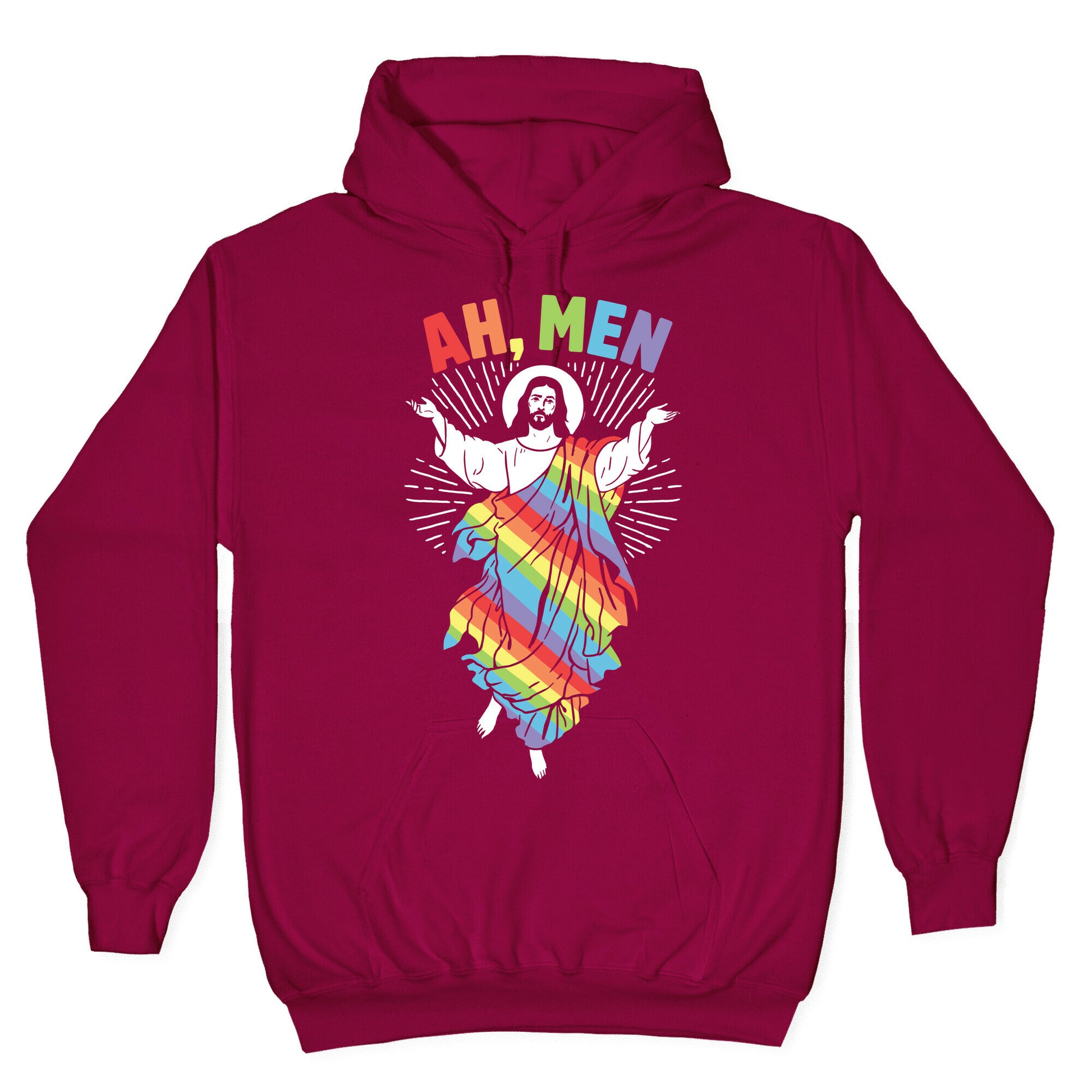 Ah, Men Gay jesus Hoodie